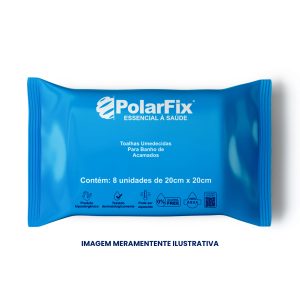 Toalhas Umedecidas para Banho de Acamados Polar Fix