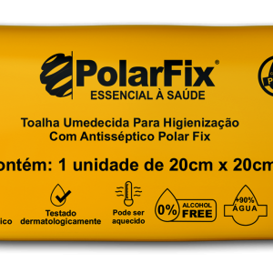 Toalha Umedecida Para Higienização com Antisséptico Polar Fix